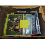 Various football programmes 1976-1999 with list