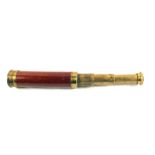 A three draw small Victorian telescope by Berge of London,