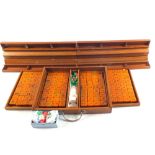 A cased Mahjong set