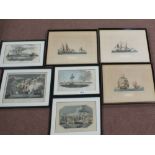 A collection of seven Naval related prints,