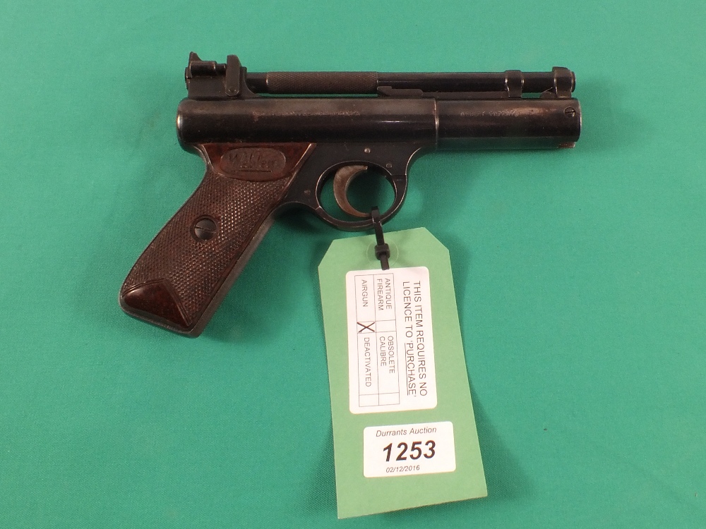 A Webley 'Senior' .22 air pistol, batch no.