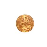 A Gold sovereign,