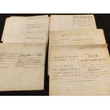 Various deeds and other documents on vellum,