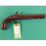 A late 18th Century Officers Flintlock pistol by Gray