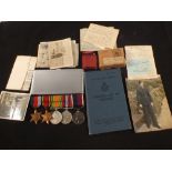 RAF WWII 1939-45 Star, Burma Star, Defence and War medal with RAF GRVI Long Service medal,