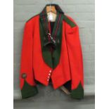 A green Howards Regiment jacket,