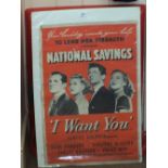 A Korean war era 'National Savings' poster for the film 'I Want You'