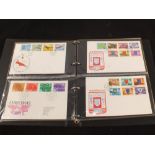 A keep book plus three albums of GB and commonwealth stamps,