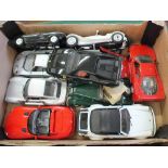 Ten model cars, Burago,