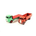 An unboxed Dinky 511 guy 4 ton lorry brown cab, body and wheels,