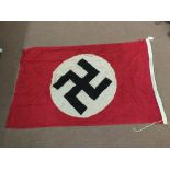 A German WWII (PATTERN) Reich flag approx 5' x 3' with various stampings to the lanyard