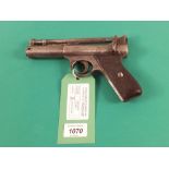 A Webley Senior air pistol (as found)