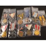 German WWI era collection of eleven medals