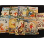 Rupert Adventure Titles No's 1, 2, 23, 7, 7 and 14 plus The Rupert Book,