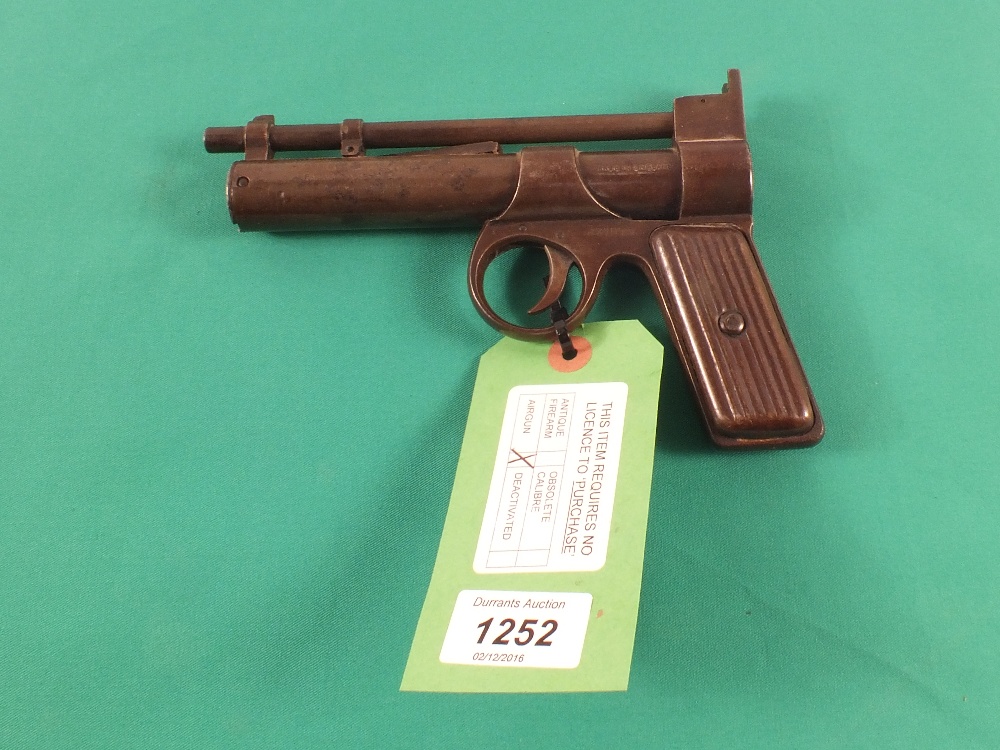 A pre-war Webley & Scott junior air pistol, S/No.