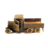 Britains 1335 Army lorry six wheeled tipper with driver,