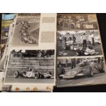 Three albums of motor racing material relating to Barrie Maskell including photos,