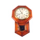 A Mahogany cased drop dial clock