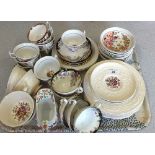 A 19th Century Hillditch tea set plus other tea wares