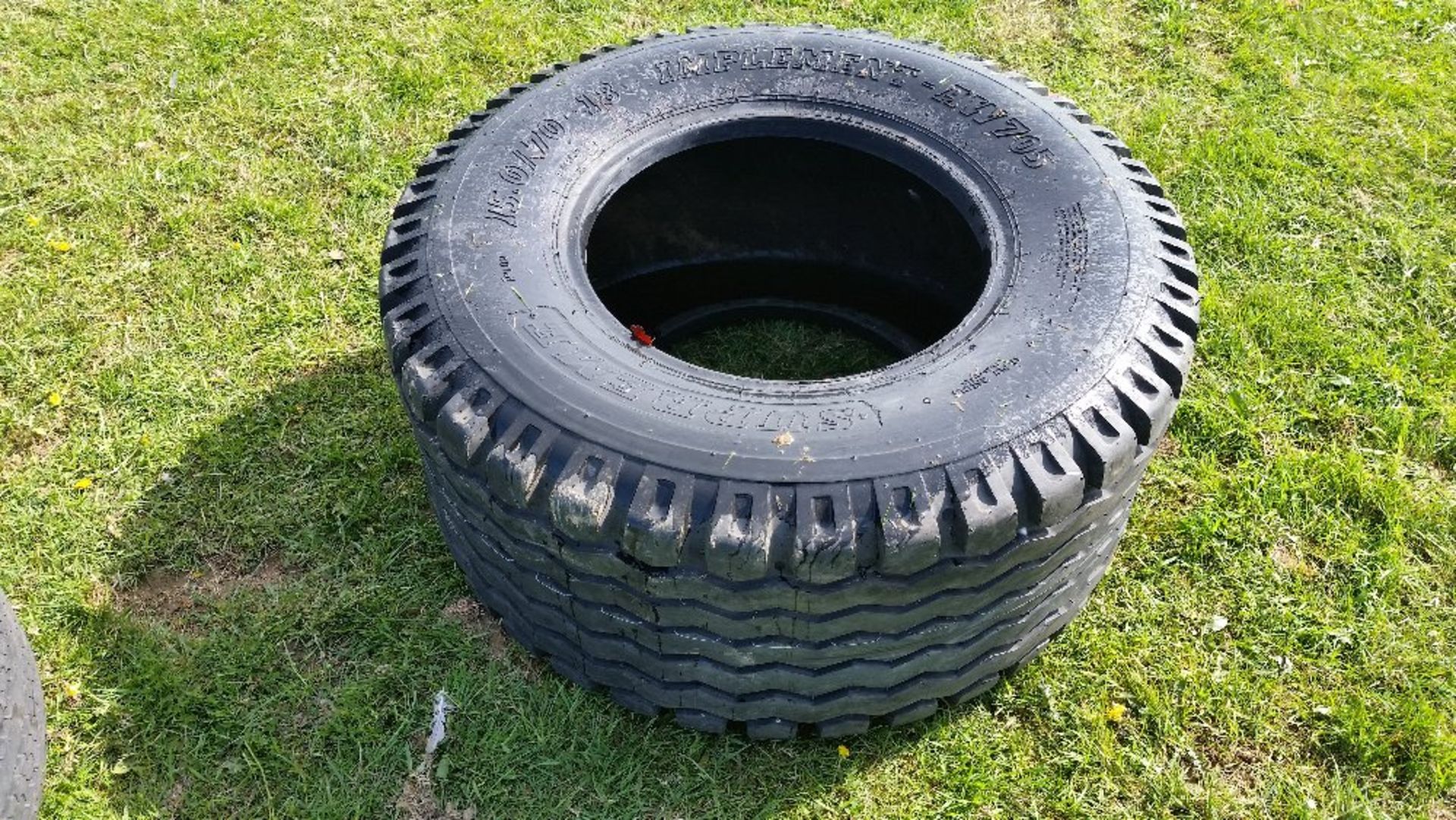 Tyre 15.0/70-18 - unused Stored near Hyde End, Great Missenden, Buckinghamshire. - Image 2 of 2