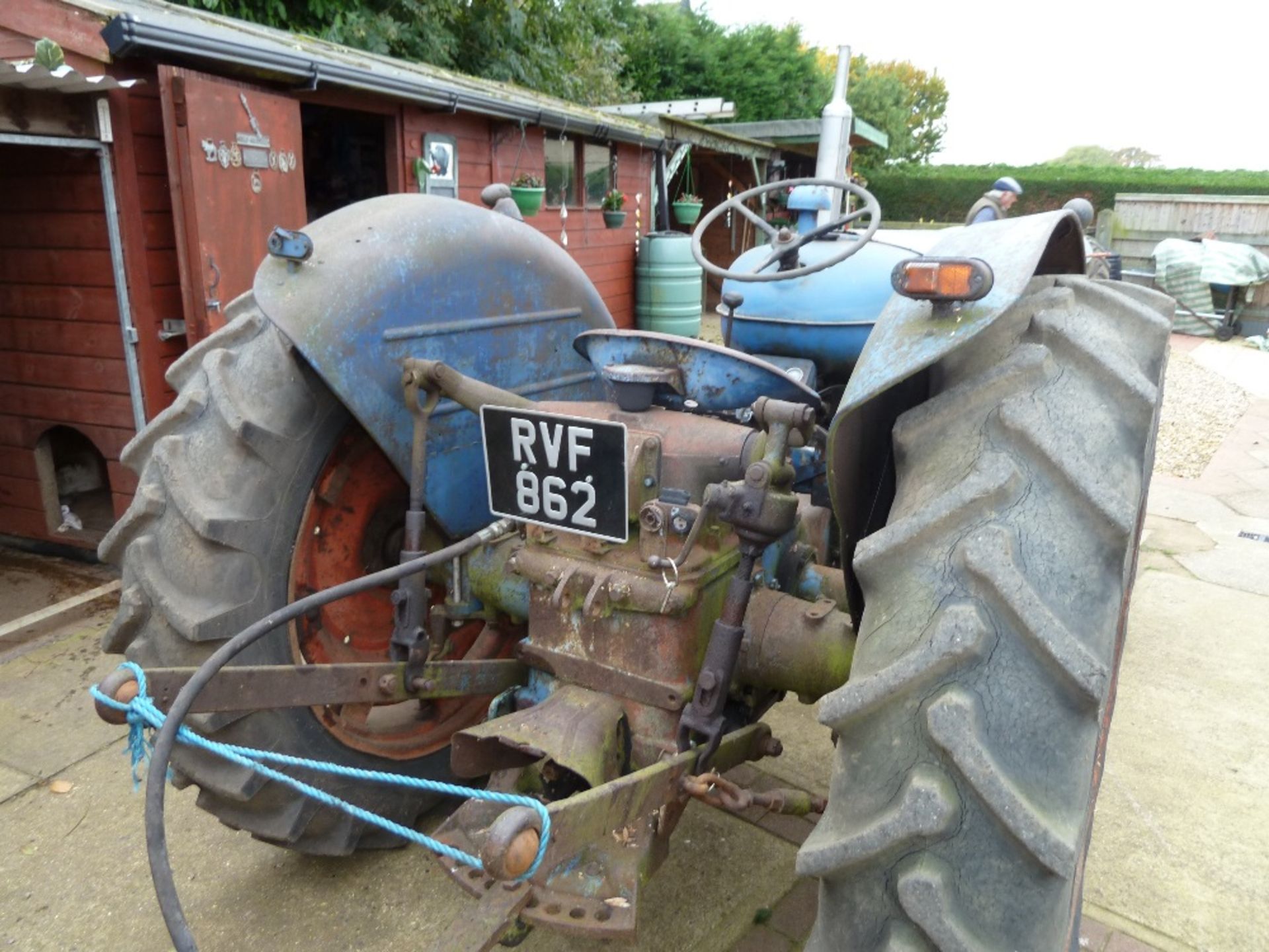 Fordson Major, diesel, 1954, original condition, tyres slightly perished, V5, RVF 862, - Image 5 of 7