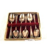 A set of six Silver teaspoons,