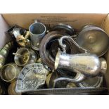 Various items of Silver plate and metalware