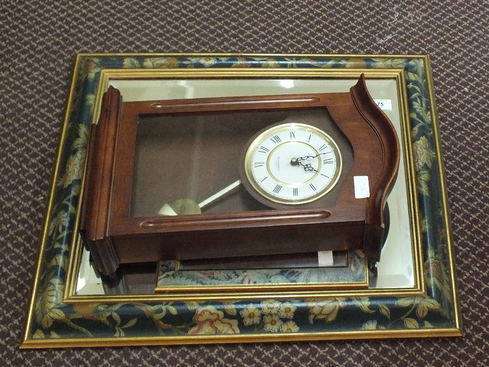 Two detachable mirrors, a modern wall clock plus The National Encyclopaedia, - Image 2 of 2