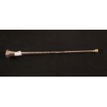 A Silver Samson & Morden candle douter in the form of a hunting horn,