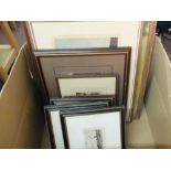 A box of Victorian and later photographs,