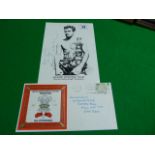 Signed Photo of Howard Winstone & Letter from The Welsh Boxing Board - World Featherweight Champion