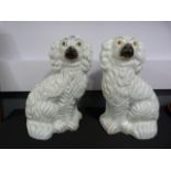 Pair of Porcelain Dogs in The Style of Staffordshire