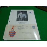 Signed Alan Rudkin Photo & Signed Jack Solomon's Letter - British Bantamweight Champion
