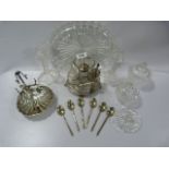 Collection of Silver Plate & Cut Glass