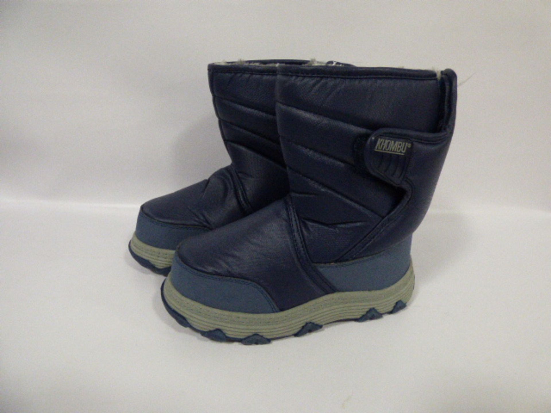 *Pair of Navy Khombu Kids Snow Boots - Size 12