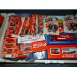 Tray containing Coca Cola Themed Vehicles