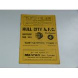 Hull City V Northampton Town 1961