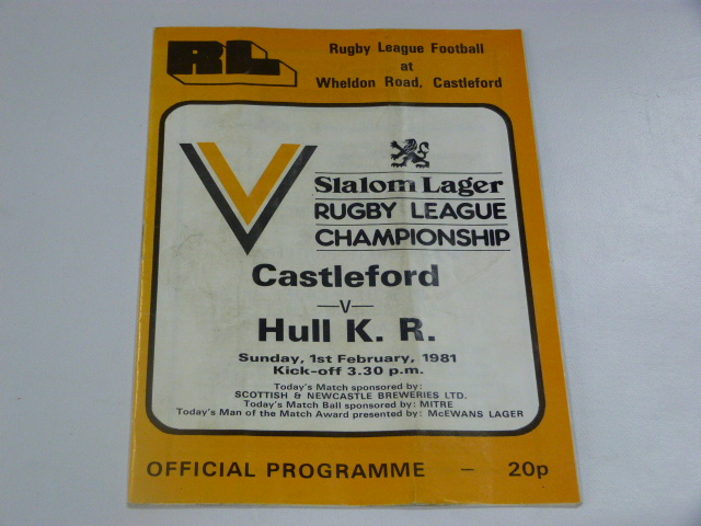 Castleford v H.K.R 1981