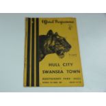 Hull City V Swansea Town 1956