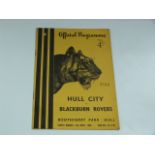 Hull City V Blackburn Rovers 1956