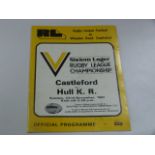 Castleford v H.K.R 1981