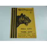 Hull City V York City 1956