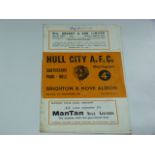 Hull City V Brighton & Hove Albion 1959