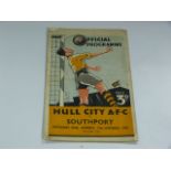 Hull City V Southport 1948