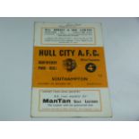 Hull City V Southampton 1959