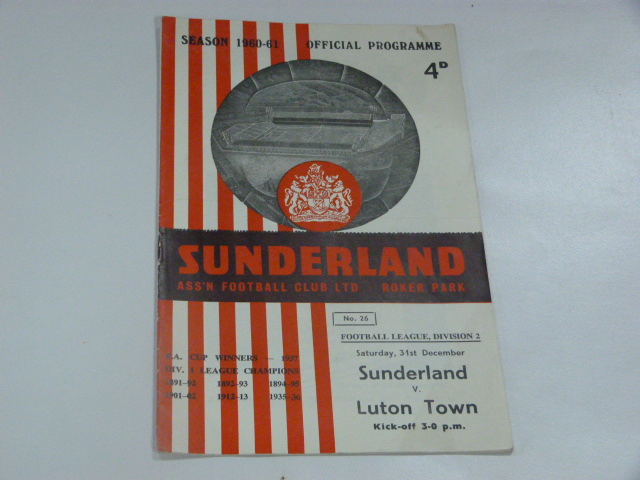 Sunderland V Luton Town 1960