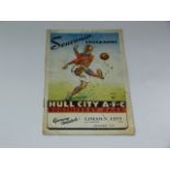 Hull City V Lincoln City 1946 (1st Game Boothferry Park)