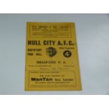 Hull City V Bradford PA 1961