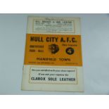 Hull City V Mansfield Town 1957