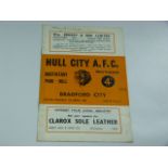 Hull City V Bardford City 1958